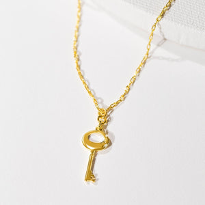 Key Necklace (Medium) - Gold